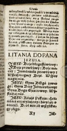 Litania Dopana Jezusa.