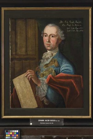 Bildnis des Johann Jacob Busch, 1765-1786 Professor der Medizin in Marburg (1727-1786)