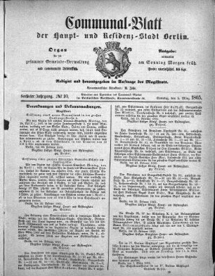1865,10: No. 10, 5. März 1865