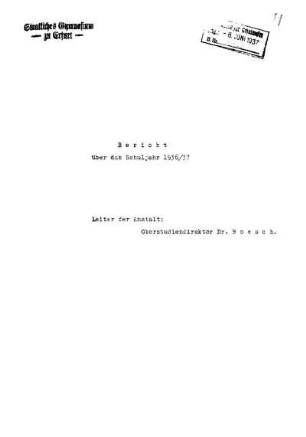 1936/37: Bericht ... - 1936/37
