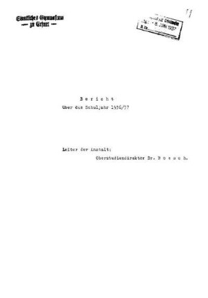 1936/37: Bericht ... - 1936/37