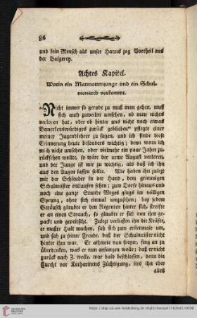 Achtes Kapitel