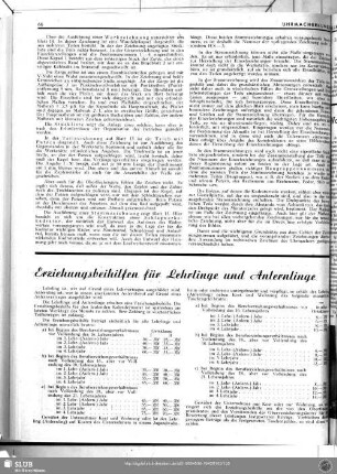 Erziehungsbeihilfen für Lehrlinge und Anlernlinge