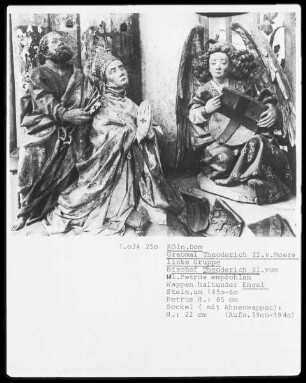 Grabmal des Erzbischofs Dietrich von Moers — Petrus empfielt den Erzbischof Dietrich von Moers der Gottesmutter