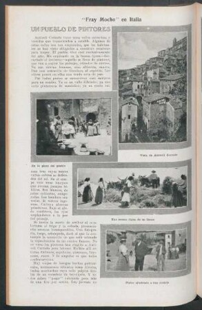 Un pueblo de pintores : "Fray Mocho" en Italia