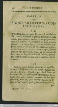 Caput II. De Signis Ab Externo Corporis Habitu