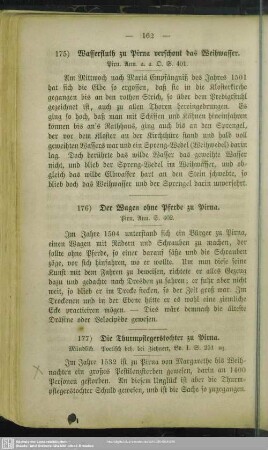 175. Wasserfluth zu Pirna verschont das Weihwasser