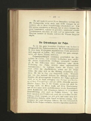 Die Erkrankungen der Pulpa.