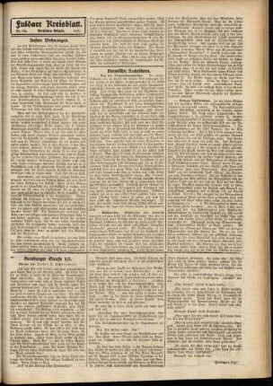 Dritte Ausgabe vom Samstag, den 04. Mai 1912.