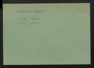 Schneider, NN.