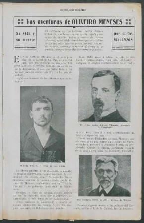 Las aventuras de Oliveiro Meneses - su vida y su muerte