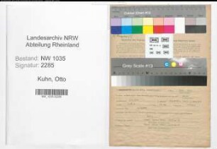 Entnazifizierung Otto Kuhn , geb. 03.02.1904 (Oberbergrat)