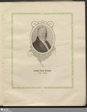 Johann Jacob Bodemer. 1787-1802-1830