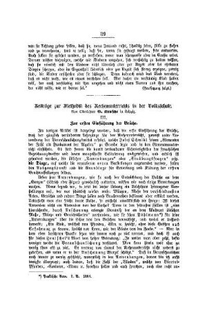Beiträge zur Methodik des Rechenunterrichts in der Volksschule : (Fortsetzung)