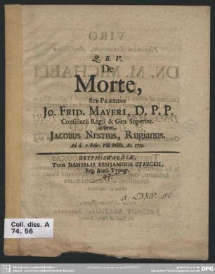 De Morte