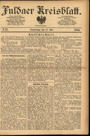 Ausgabe vom Donnerstag, den 10. Mai 1894.
