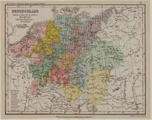 Deutschland nach der im Jahre 1512 durch Kaiser Maximilian I. vollzogenen Eintheilung in Zehn Kreise