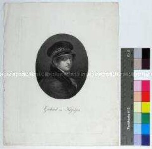 Porträt des jungen Porträt- und Historienmalers Gerhard von Kügelgen nach einem Selbstbildnis (1821)