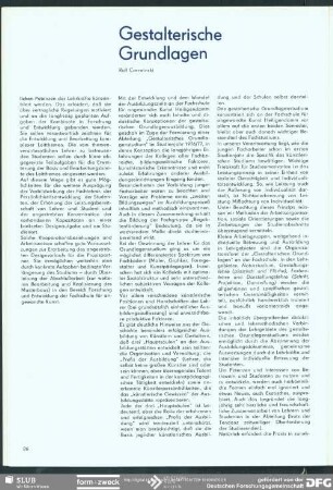 Gestalterische Grundlagen