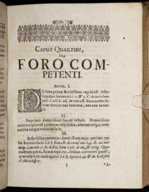 Caput Quartum, De Foro Competenti.