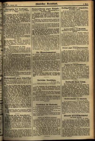 Zweite Ausgabe vom Dienstag, den 27. Oktober 1931.