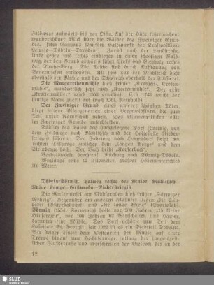 Döbeln-Sörmitz - Talweg rechts der Mulde - Mahlitzsch - Ruine Kempe - Grünroda - Niederstriegis