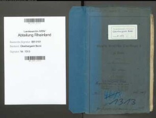 Kropp; Paul Maria, Bergassessor; Prüfungs- u. Personalakten Band 1