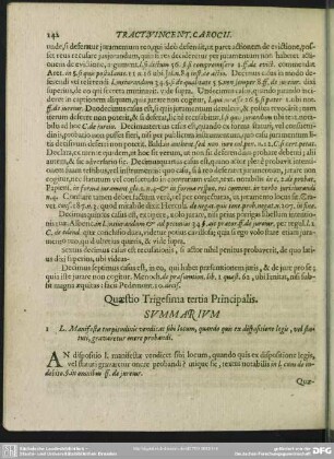Quaestio Trigesima tertia Principalis