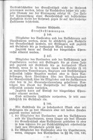 Neunter Abschnitt. Strafbestimmungen.