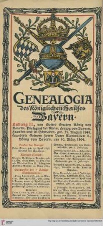 Genealogia des königlichen Hauses Bayern