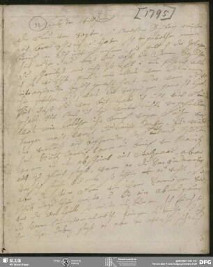 Eigenh. Brief von Johanna Christiane Erdmuthe Schlegel an August Wilhelm von Schlegel, Hannover, 1795