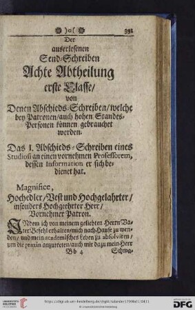 Achte Abtheilung