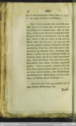Erinnerungen für Prediger und Gemeinen