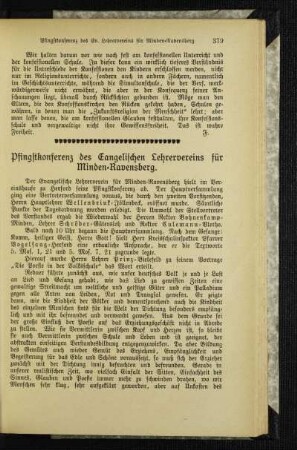 Pfingstkonferenz des Evangelischen Lehrervereins für Minden-Ravensberg