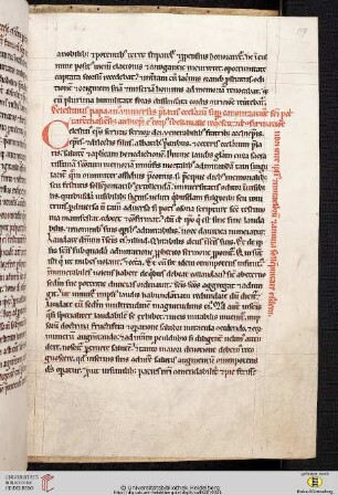 Bulla Canonizationis Petri Tarentasiensis una cum epistula Coelestini Papae, III., ad abbatem et conventum Bellae Vallis