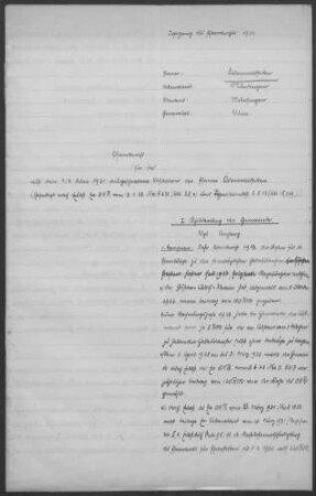 Ödenwaldstetten-Pfronstetten: Pfarrbericht 1931