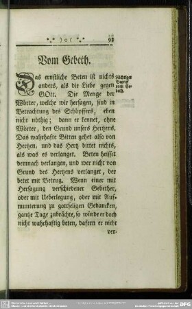 Vom Gebeth