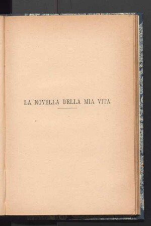 La Novella Della Mia Vita