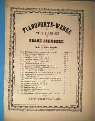 Pianoforte-Werke : zu 4 Hdn., 3,21. Lebensstürme : op. 144