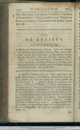 XXI. De Regibus