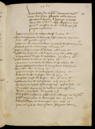 Sommerhalbjahr 1486. Rektorat Peter Kempchin
