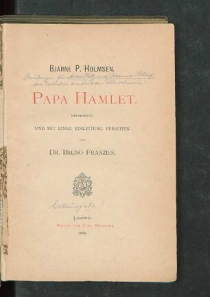 Papa Hamlet