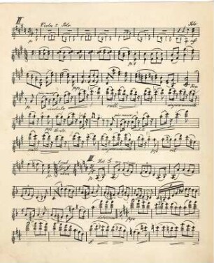 Des Geigers Heimweh : Ländler für Violine solo, mit Begleitung von Violine, 2 Bratschen, Cell u. Bass : opus 65
