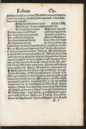 De sanctificatione hominis Cap. CXI. - De Tribulatione Cap. CXX.