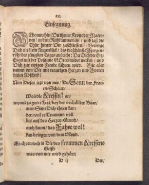 Einsegnung.