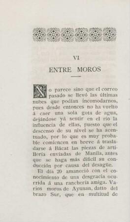 VI. Entre moros
