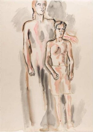 Zwei Figuren (Mutter und Sohn)