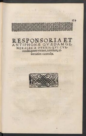 Responsoria Et Antiphonae ...