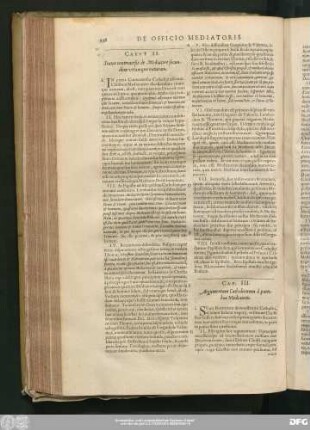 Cap. III. Argumentum Catholicorum à partibus Mediatoris.