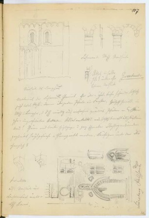 Rathaus, Lüneburg: Ansicht, Details (aus: Skizzen- und Fotoalbum 9)